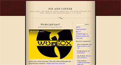 Desktop Screenshot of pieandcoffee.org